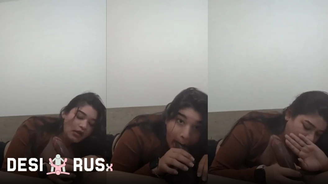 Hot and sexy chubby girlfriend giving her boyfriend blowjob | hardcore blowjob